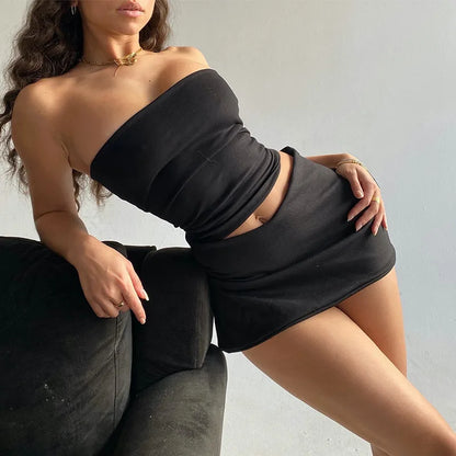 2-Piece Mini Skirt Set
