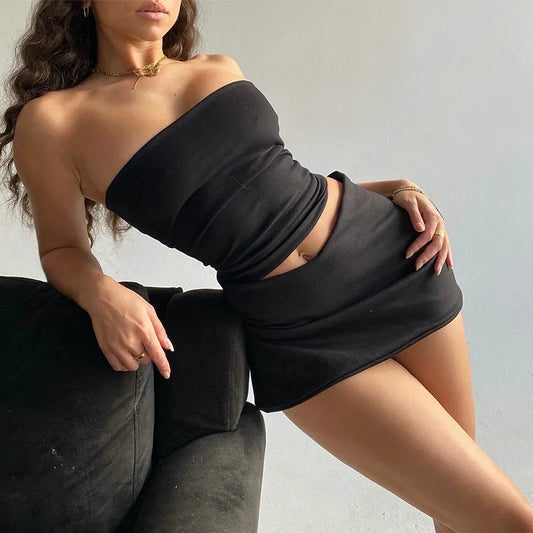 2-Piece Mini Skirt Set