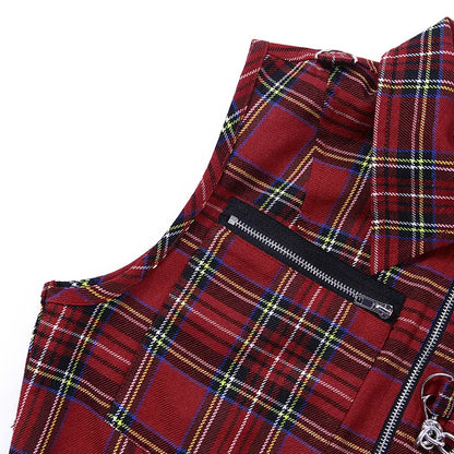 Punk Streetwear Zipper Chain T-shirt