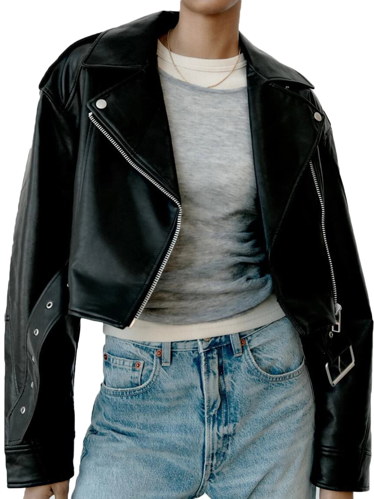 Women Faux Leather Jacket